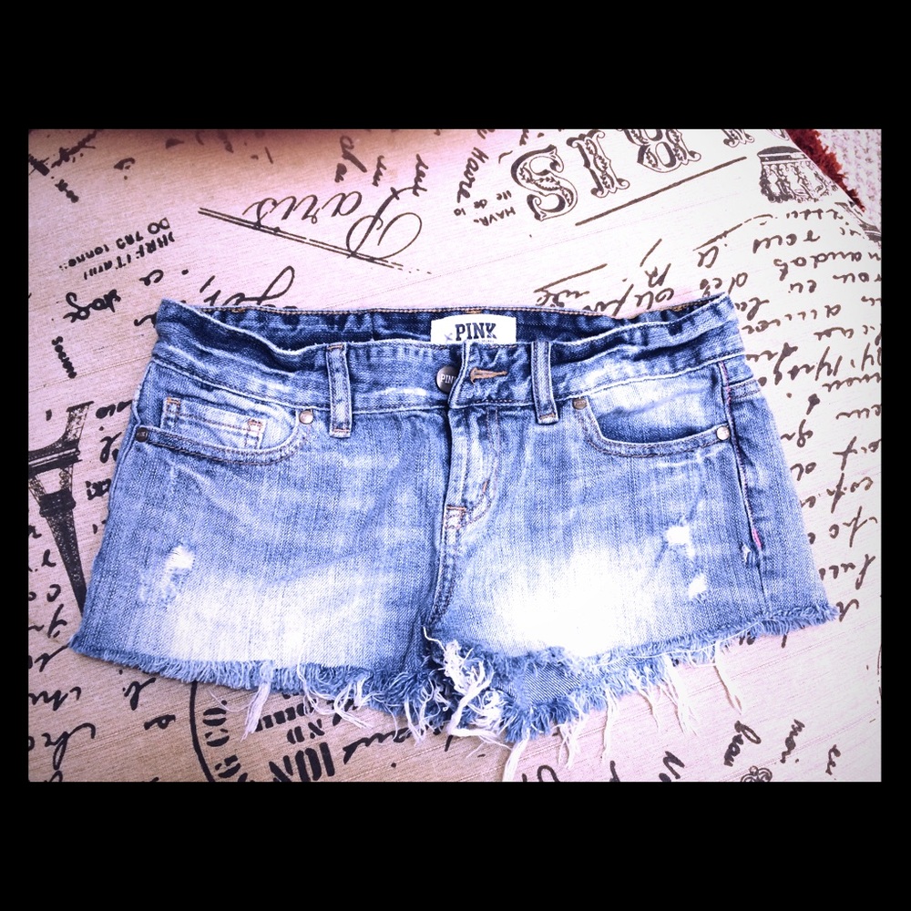 Pink Denim Shorts